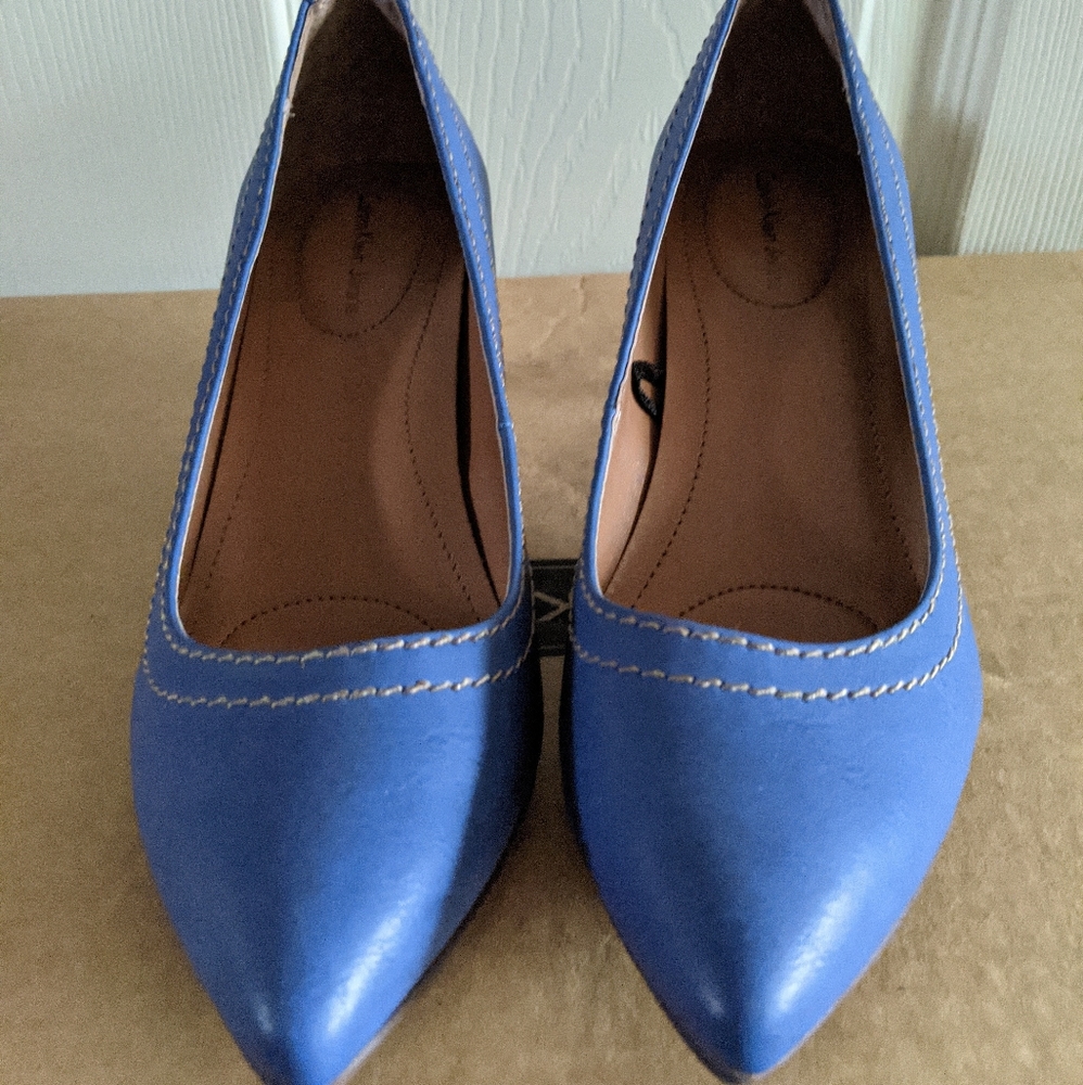 Calvin Klein blue heels